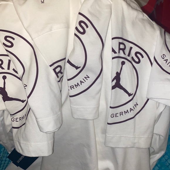 PSG white JORDAN SHIRTS ..new with tag - Picture 2 of 5